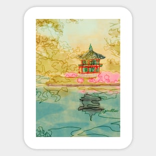 Korean pagoda Sticker